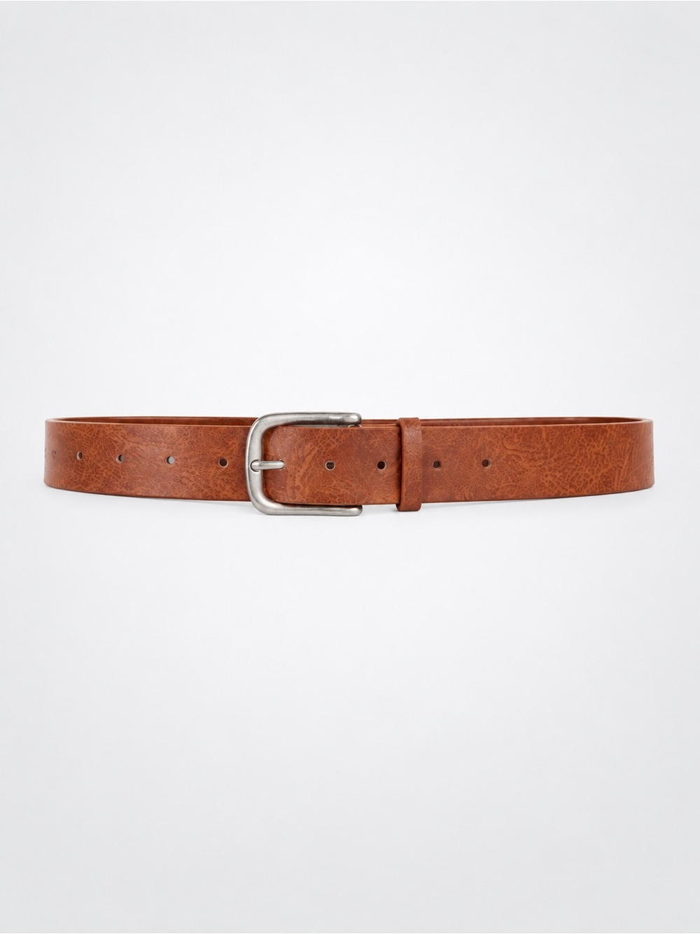 Camel Leopard Print Stud Belt